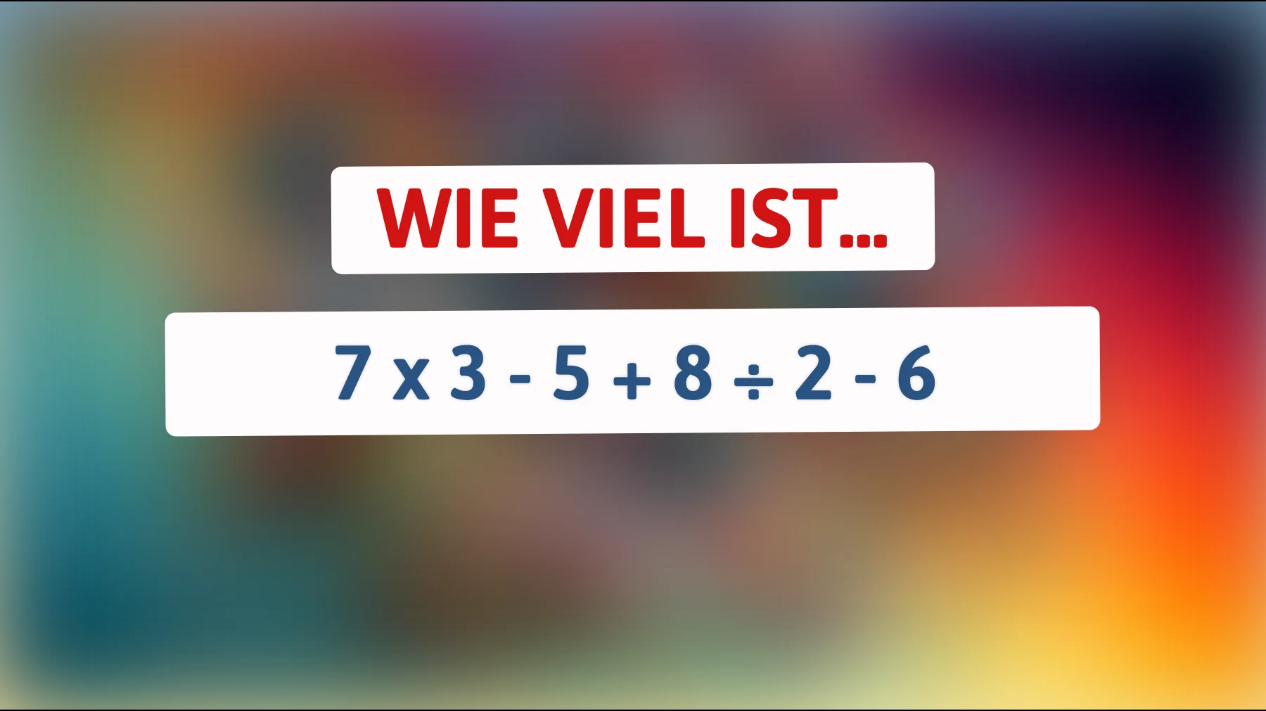 Nur Genies können dieses verrückte Rechenrätsel knacken - gehörst du dazu?"